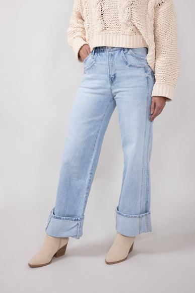 Vervet High Rise Baggy Wide Jeans for Women