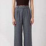 Wishlist Pleated Trouser Pants for Women in Charcoal