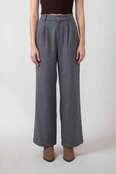 Wishlist Pleated Trouser Pants for Women in Charcoal