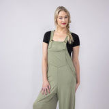 Pouch Pocket Overall Onesie Jumpsuit for Women in Sage