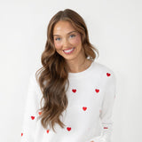 Miracle Heart Sweater for Women in White