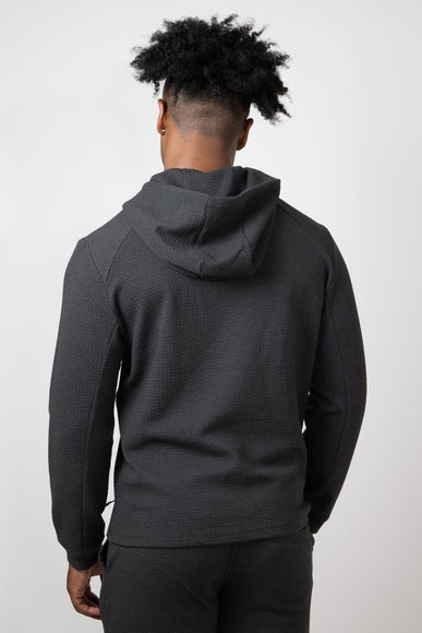 1897 Active Diamond Weave Hoodie for Men in Charcoal