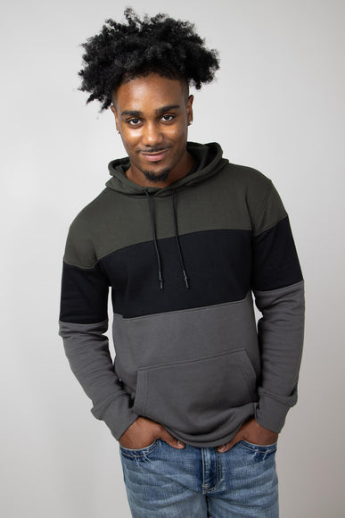 1897 Active Colorblock Hoodie for Men in Dark Green