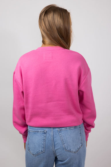 1897 Active Embroidered Wifey Sweatshirt for Women in Pink