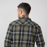 1897 Legends Plaid Flannel Shirt for Men in Olive