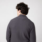 1897 Original 1/4 Zip Mock Neck Sweater for Men in Dark Shadow