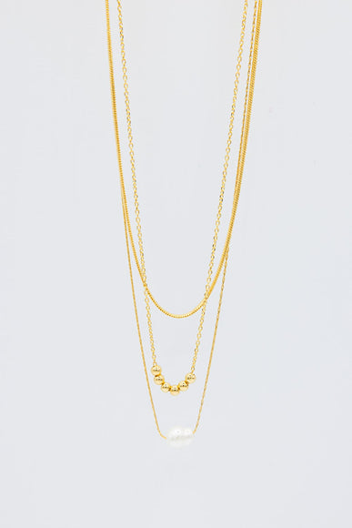 Triple Chain Necklaces in Gold