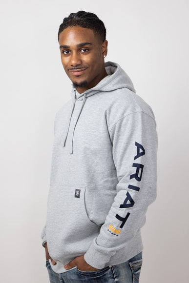 Ariat Rebar Graphic Hoodie for Men in Grey Heather