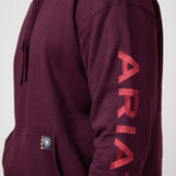 Ariat Rebar Graphic Hoodie for Men in Malbec | 10046663-MALBEC