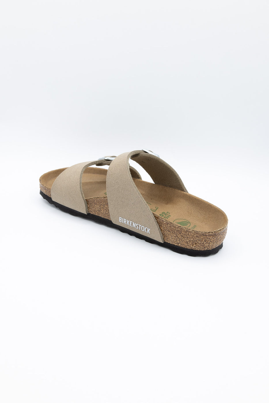 Birkenstock Sydney Birko Sandals for Women in Vegan Grey Taupe 