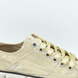 Blowfish Malibu Kenzie Sneakers for Women in Tan Destroyed Denim