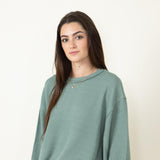  Blu Pepper Crewneck Ribbed Knit Shirt for Women in Green Bay 