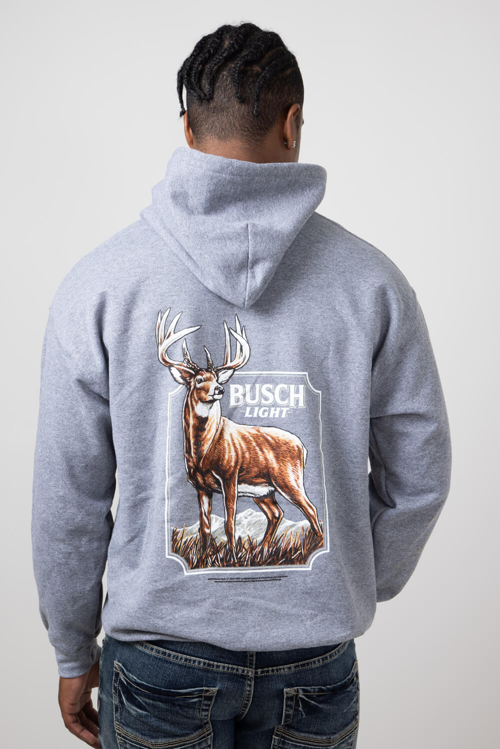 Busch Buck Hoodie for Men in Grey 3851 HEATHER Glik s