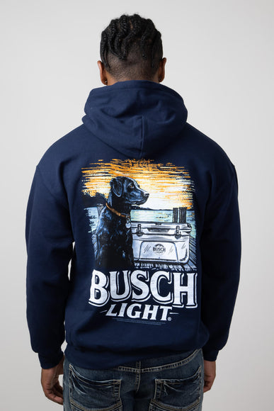 Busch Dog Cooler Hoodie for Men in Navy