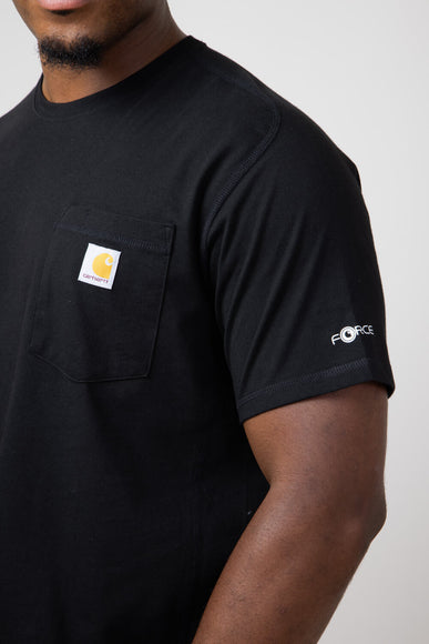 Carhartt Force Relaxed Fit Midweight Pocket T-Shirt for Men in Black