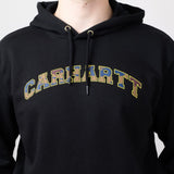 Carhartt Loose Fit Midweight Camo Logo Graphic Sweatshirt for Men in Black