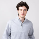 Carhartt Midweight Quarter Zip for Men in Heather Grey