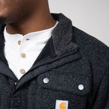 Carhartt Midweight Quarter Zip Sweatshirt for Men in Black