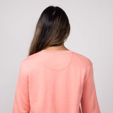 Carhartt Midweight Tencel Crewneck Sweatshirt for Women in Aged Coral