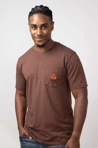 Carhartt Relaxed Fit Lightweight Pocket Tree T-Shirt for Men in Brown