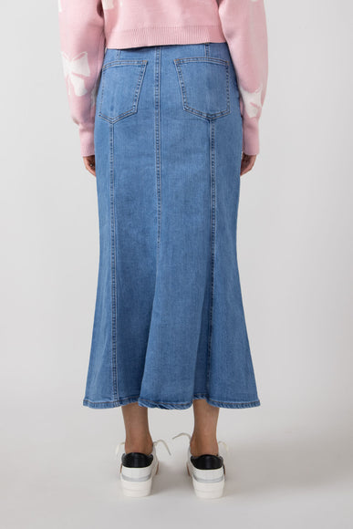 Denim Mermaid Maxi Skirt for Women