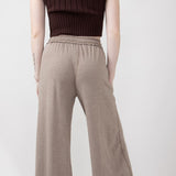 Wide Leg Soft Lounge Pants for Women in Mocha