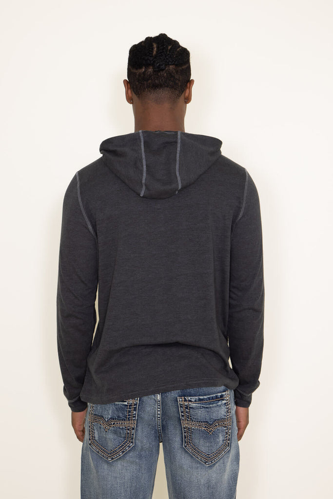 1897 Active Diamond Weave Hoodie for Men in Oatmeal