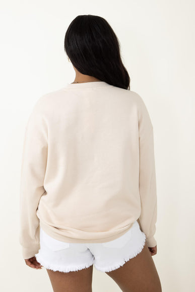 Hampton Embroidery Sweatshirt for Women in Cream