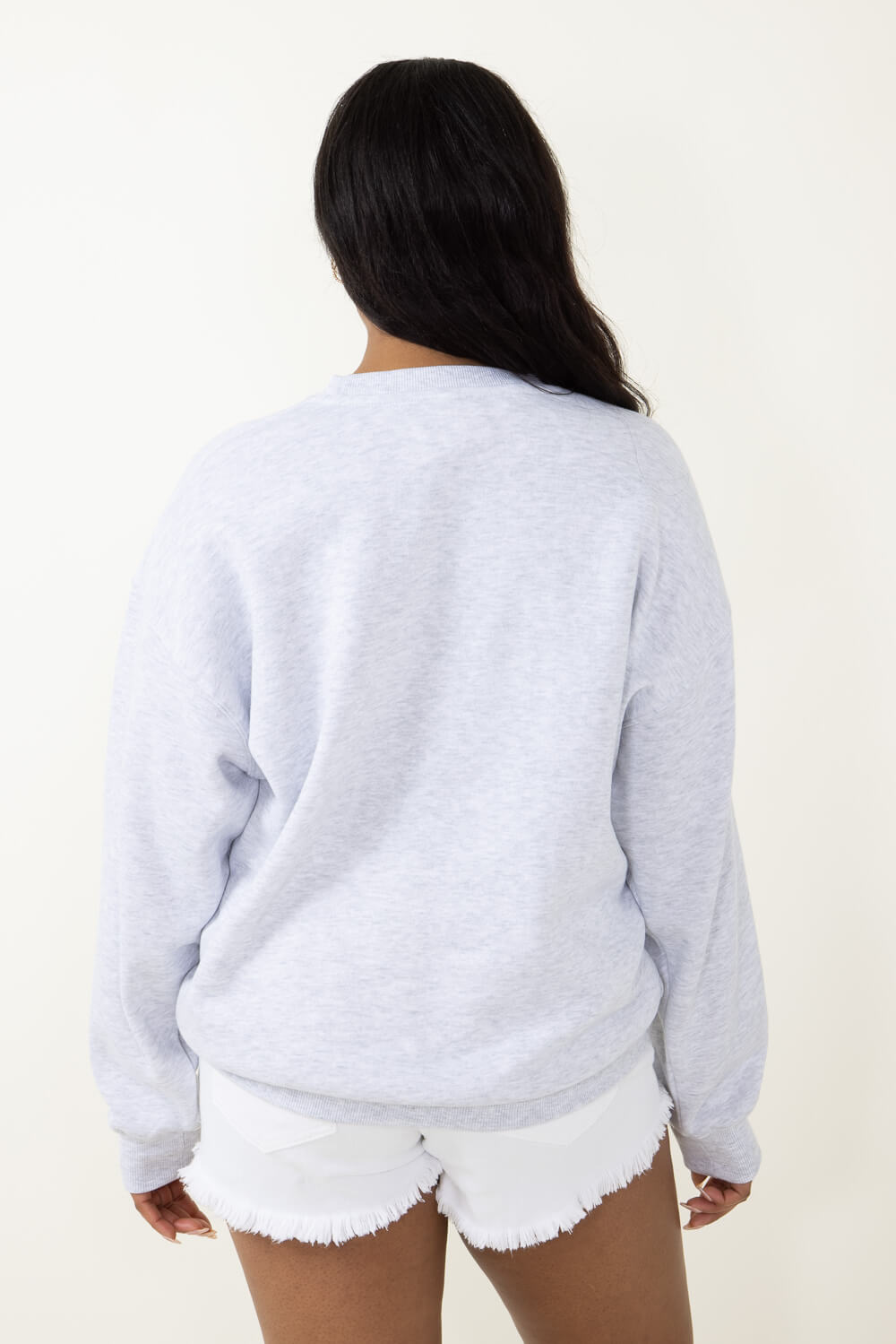 Malibu Fleece Sweatshirt for Women in Light Grey