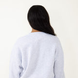 Hampton Embroidery Sweatshirt for Women in Grey