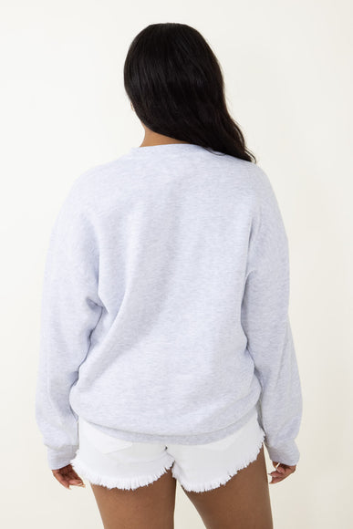 Hampton Embroidery Sweatshirt for Women in Grey