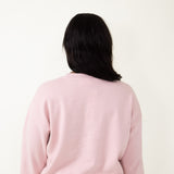 Hampton Embroidery Sweatshirt for Women in Pink