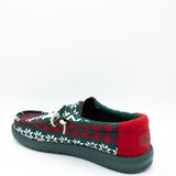 HEYDUDE Men’s Wally Holiday Cheers Shoes in Ugly Sweater Green