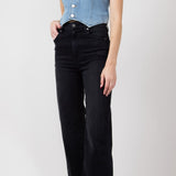 Hidden Tracey Wide Straight Jeans for Women in Black