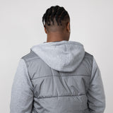 Hooded Vest Jacket for Men in Granite