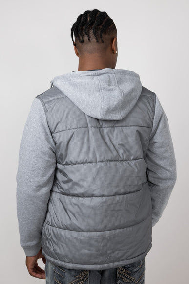 Hooded Vest Jacket for Men in Granite