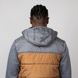 Hooded Vest Jacket for Men in Pumpkin Spice