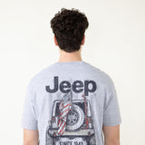 Jeep USA T-Shirt in Heather Grey