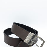 Leather Reversible Belt for Men in Brown/Black 