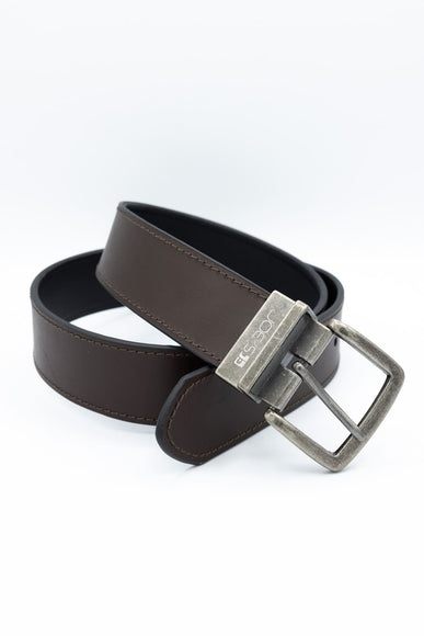 Leather Reversible Belt for Men in Brown/Black 