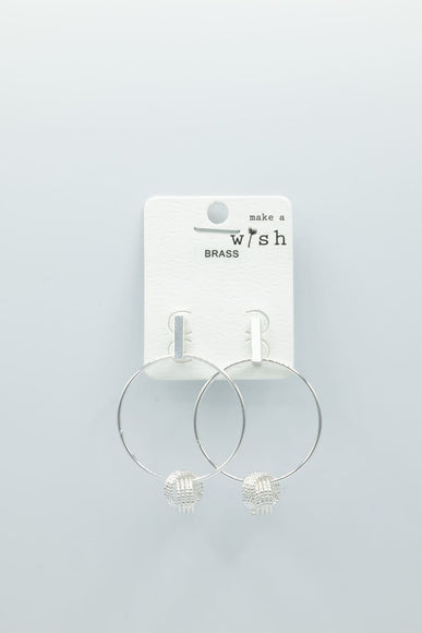 Hoop Knot Earrings for Women in Silver