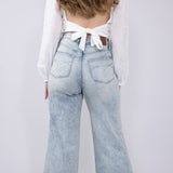 Judy Blue High Rise Retro Wide Leg Jeans for Women | 88867REG