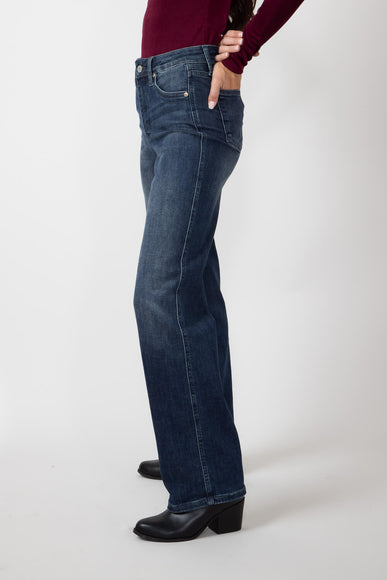 Judy Blue Mid Rise Classic Straight Jeans for Women 