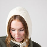 Knit Sweater Balaclava in Ivory