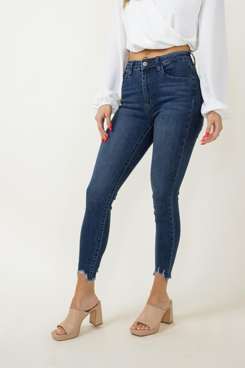 KanCan High Rise Ankle Skinny Jeans for Women