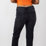 KanCan High Rise Slim Boyfriend Jeans in Grey for Women