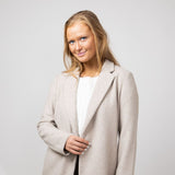 Love Tree Long Coat for Women in Oatmeal