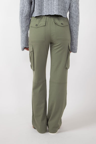 Love Tree Straight Cargo Pants for Women in Olive