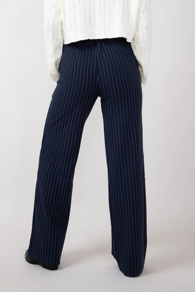 Love Tree Striped Pants for Women in Navy