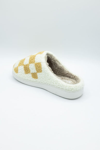 MIA Checker Slippers for Women in Oatmeal